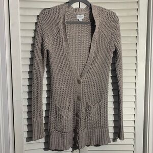 American Eagle Long Beige Cardigan